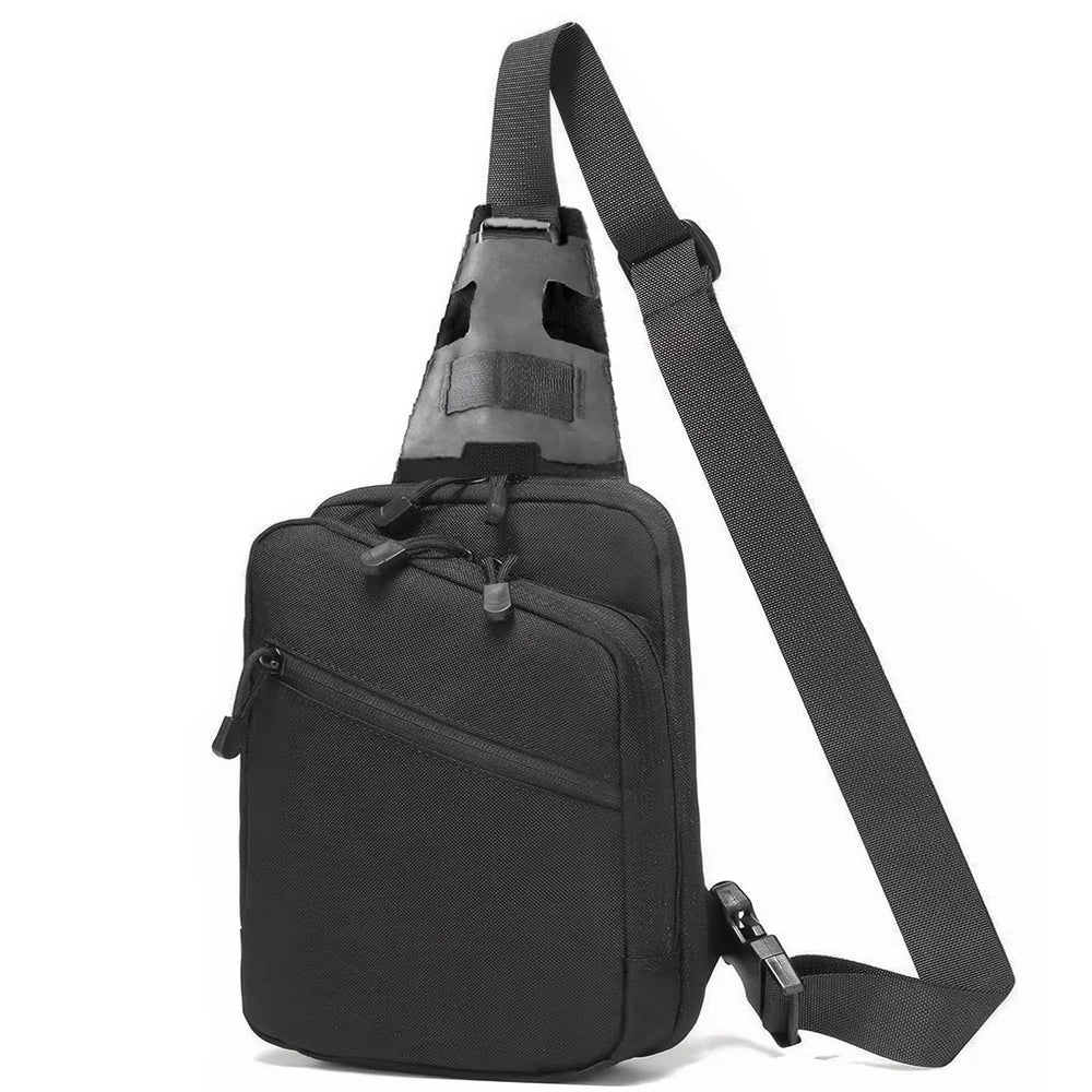 Tactical Sling Bag Concealed Carry Crossbody Gun Bag Qiuck Access Pistol Bag EDC Shoulder Chest Pack Range Bags Fanny Pack