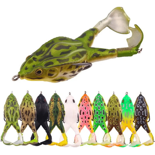 Assorted whopper plopper Frog Lures