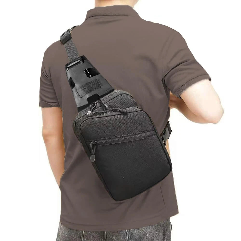 Tactical Sling Bag Concealed Carry Crossbody Gun Bag Qiuck Access Pistol Bag EDC Shoulder Chest Pack Range Bags Fanny Pack